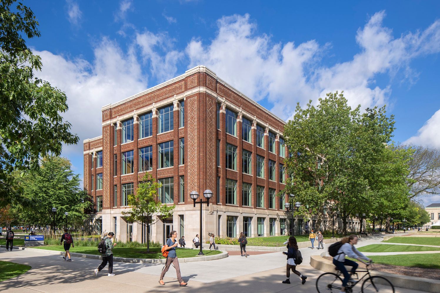 exterior photos of University of Michigan's Kinesiology Building