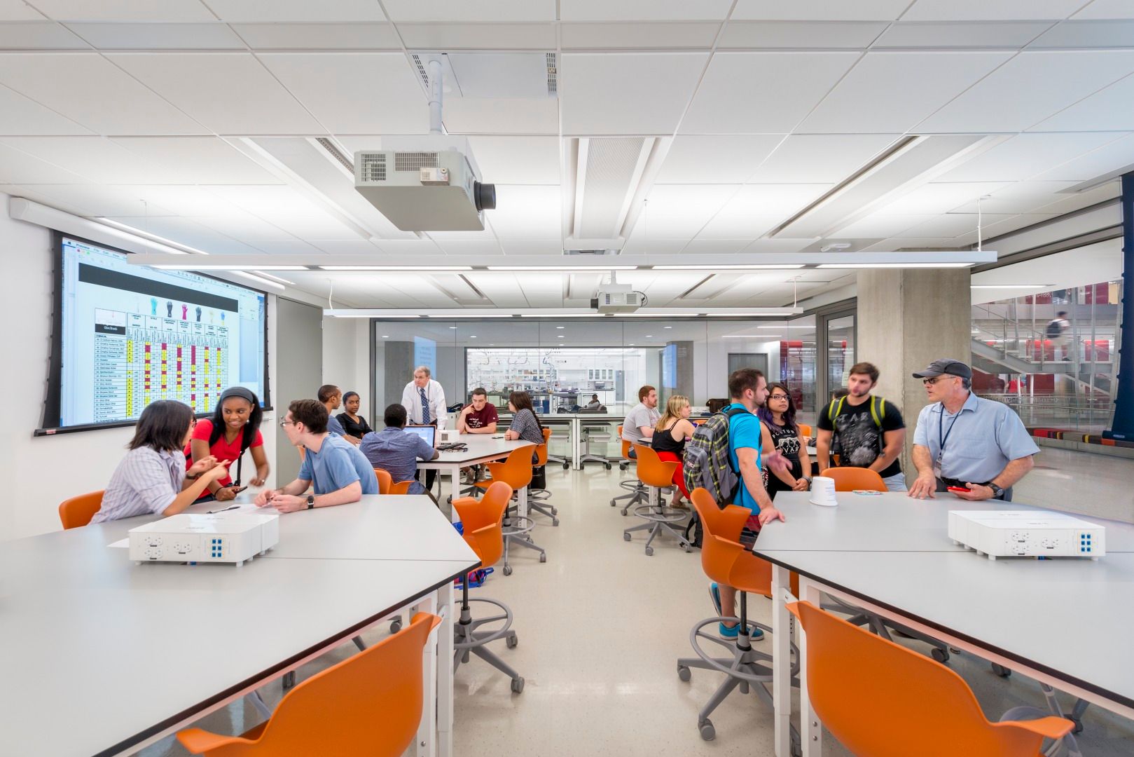 GW SEH students active learning lab